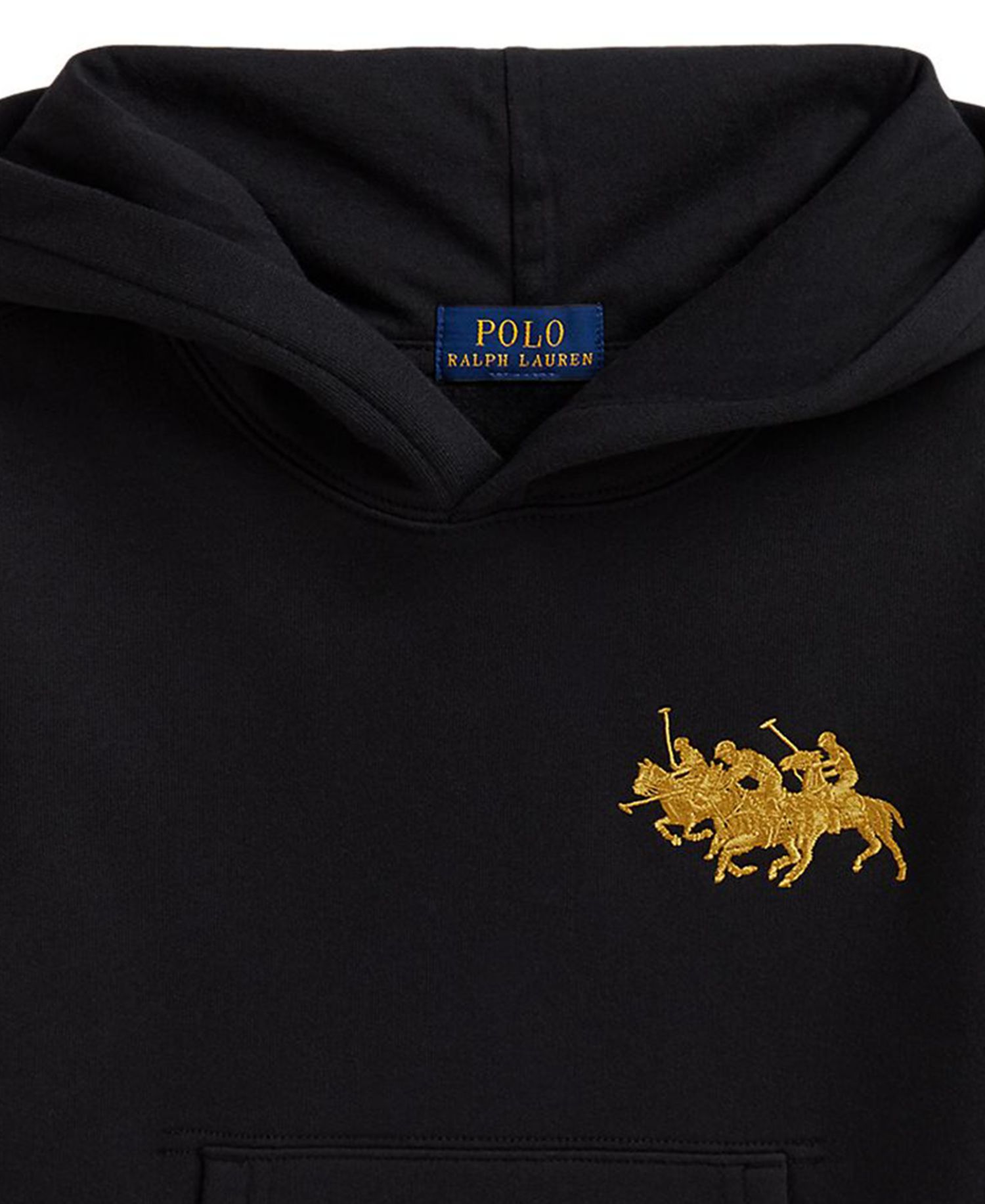 Boys' 2T-7 Triple-Pony Cotton-Blend Fleece Hoodie