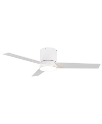 48" Modern Dimmable Low Profile Ceiling Fan with Light and Remote