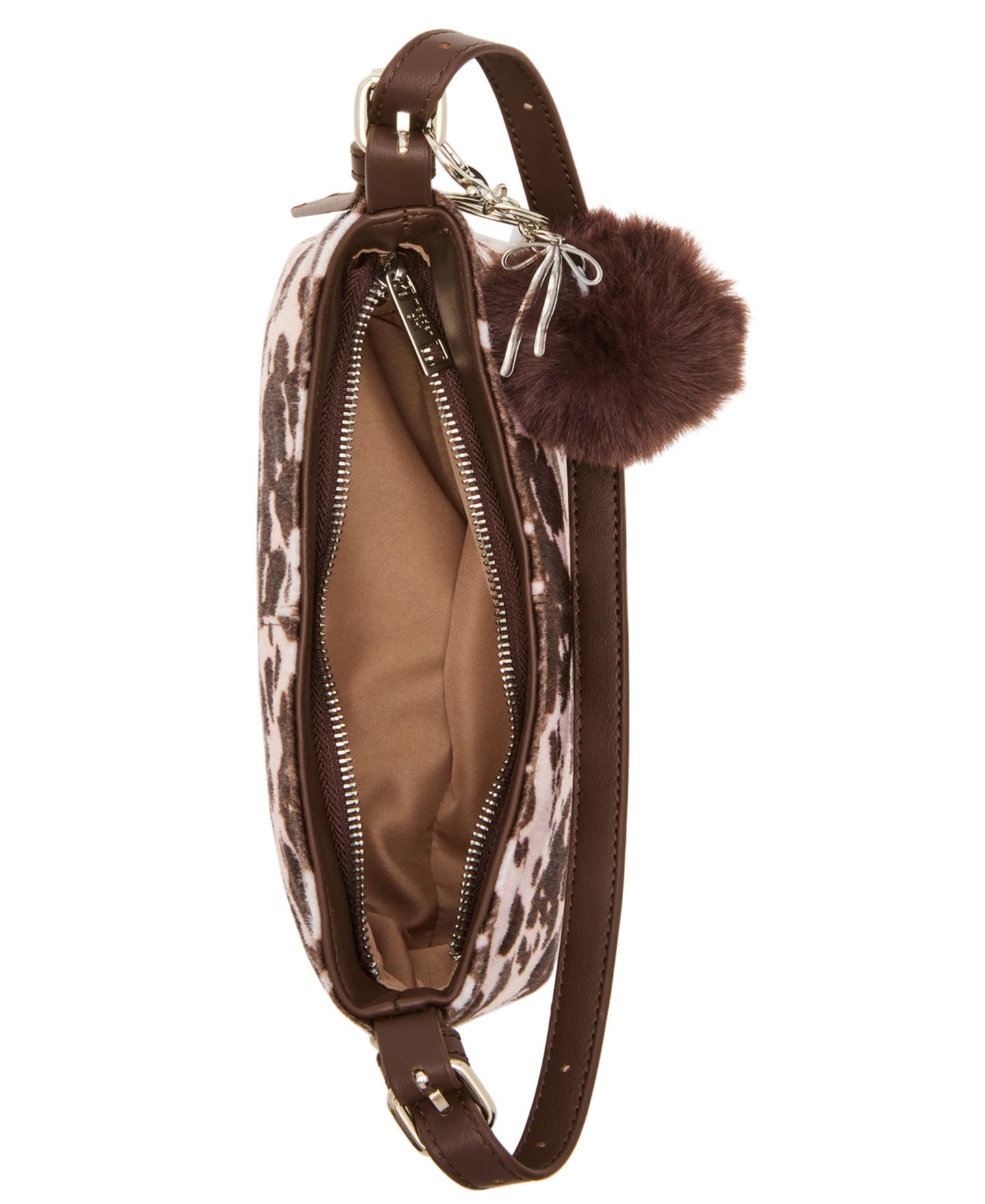 Женская сумка Madden Girl Leopard Print Small Shoulder Handbag, цвет: Коричневый — фото 4