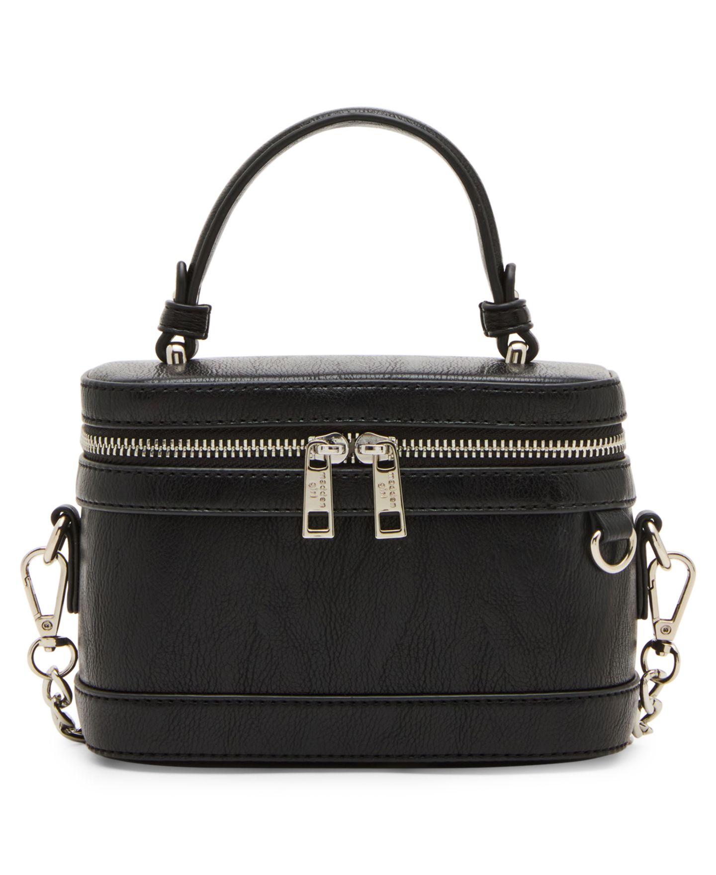 Женская сумка Madden Girl Small Top Handle Satchel Crossbody Handbag, цвет: Чёрный — фото 1