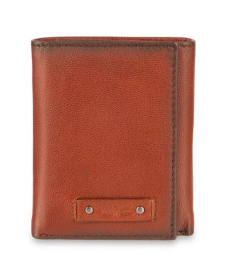 Men's RFID-Blocking Extra-Capacity Genuine Leather Trifold Wallet