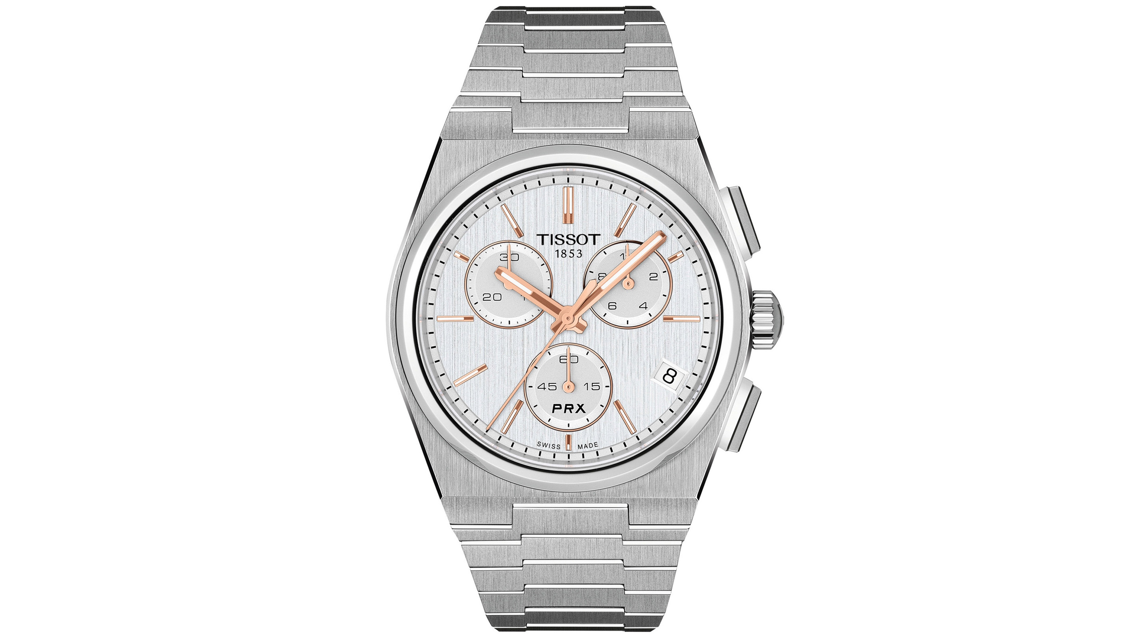 Tissot Men's Quartz Chronograph Silver-Tone Stainless Steel Watch 41mm