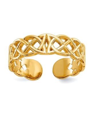 4mm Celtic Toe Ring in 10k Yellow Gold
