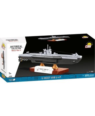 Historical Collection WWII U-BOAT VIIB U-47 165-Piece Building Set, Ages 7+