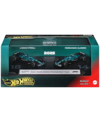 1:64 Scale Aston Martin Aramco Formula One Premium Die-Cast Race Car, 2-Pack