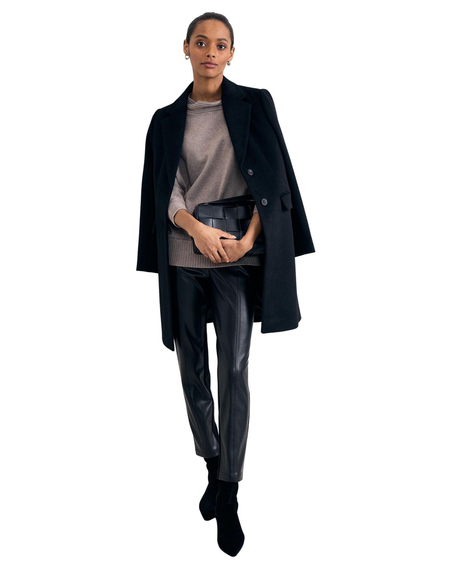 Women's Salima Funnel-Neck 3/4-Sleeve Sweater