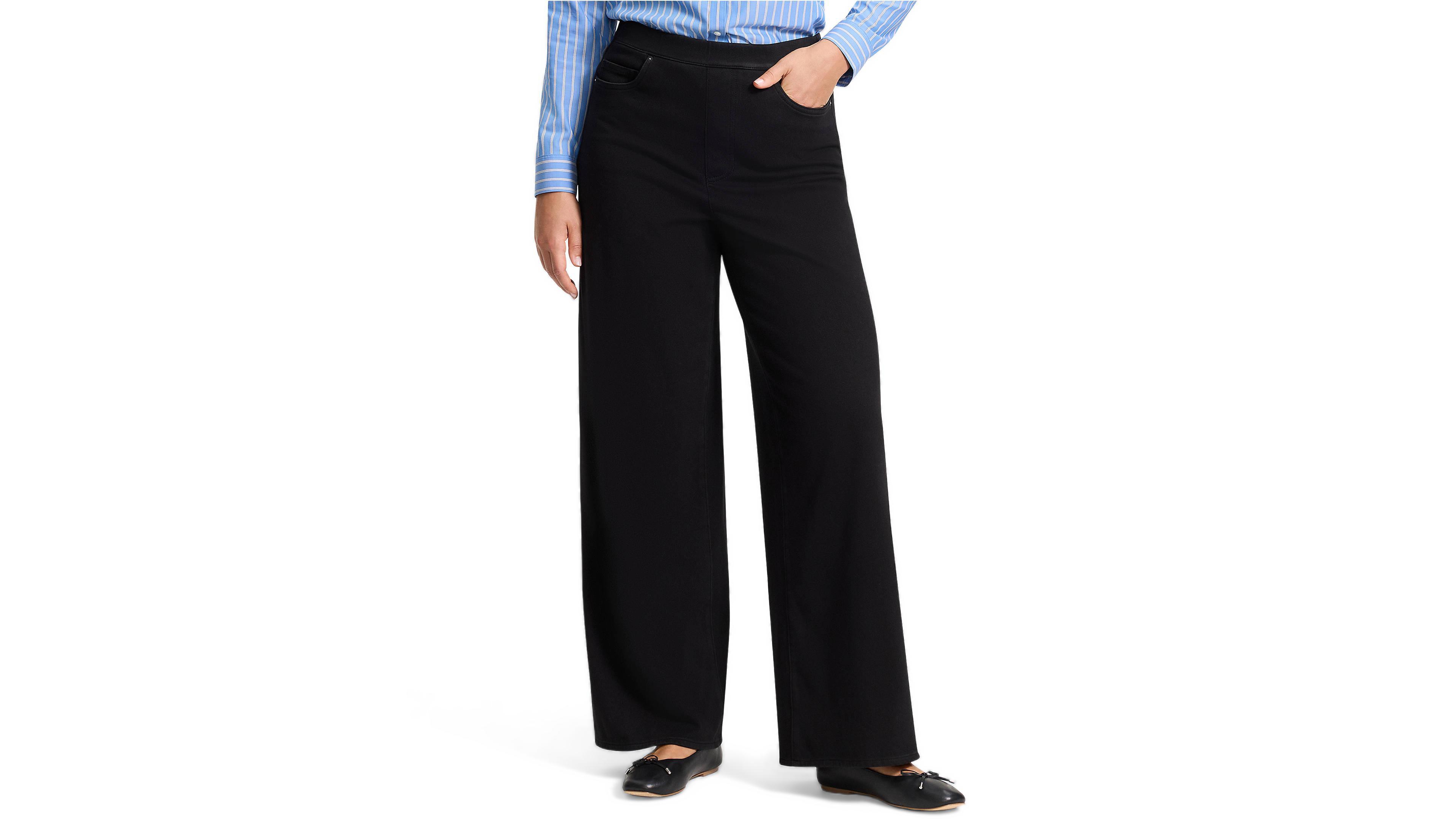 Lands' End Women's Starfish High-Rise Wide-Leg Jeans
