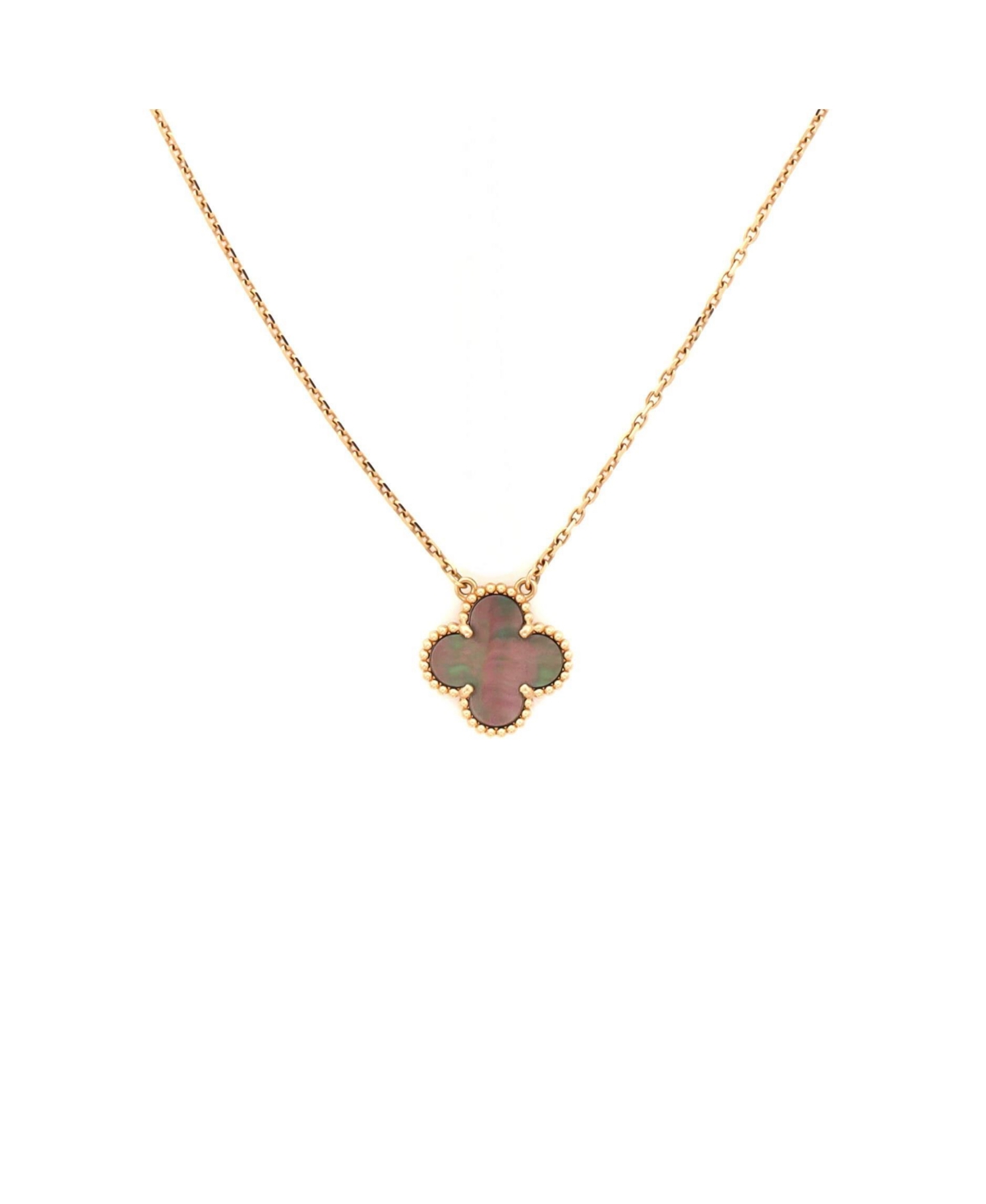 Pre-Owned Van Cleef and Arpels Vintage Alhambra Pendant Necklace - 18k rose gold