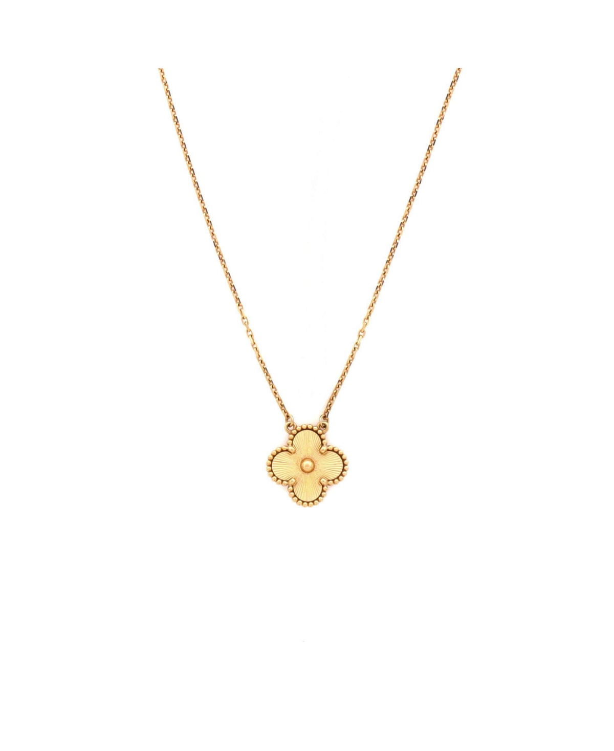 Pre-Owned Van Cleef and Arpels Vintage Alhambra Pendant Necklace - 18k yellow gold