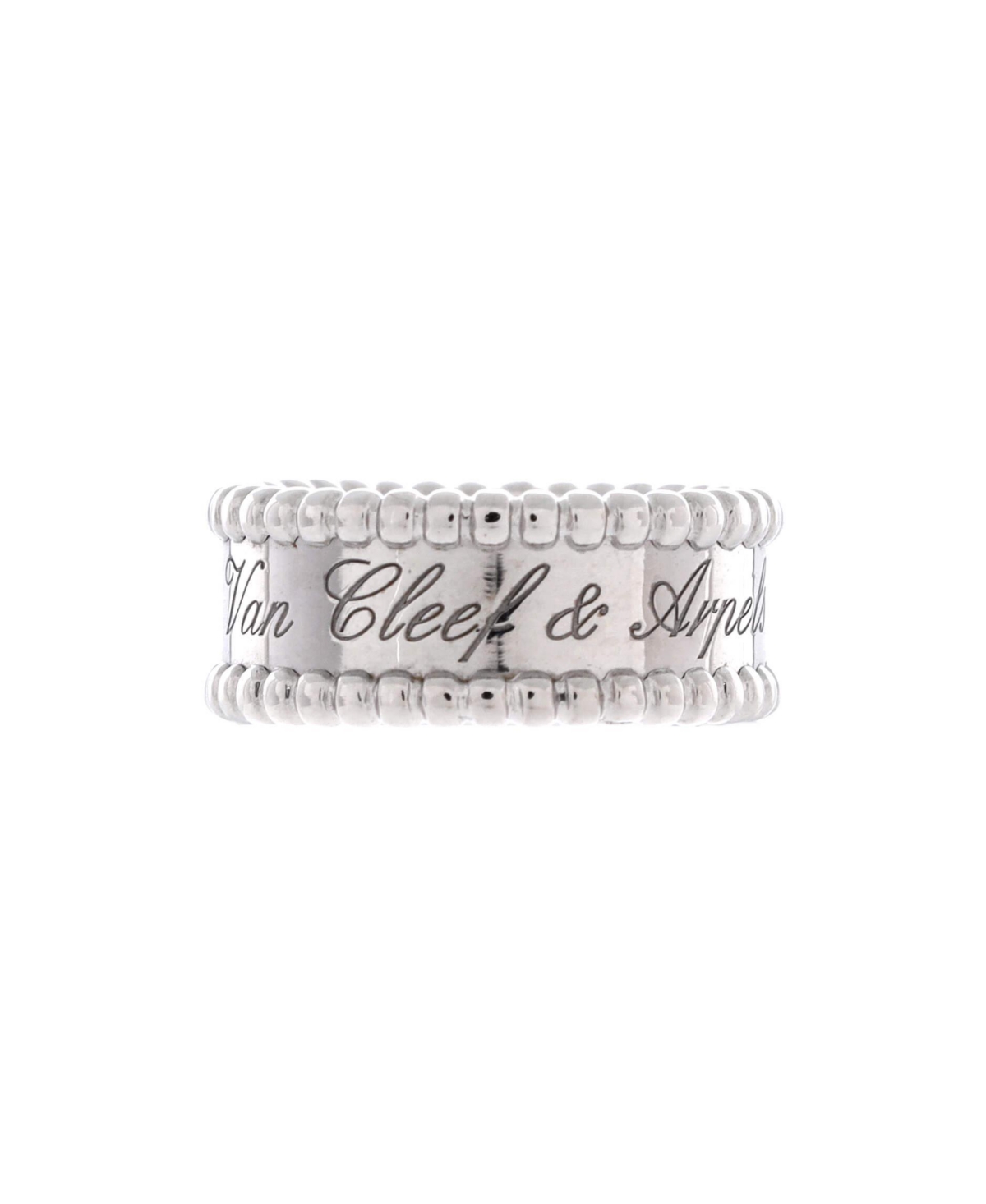Pre-Owned Van Cleef and Arpels Perlee Signature Ring - 18k white gold