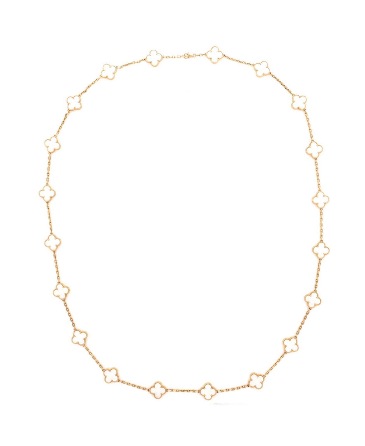 Pre-Owned Van Cleef and Arpels Vintage Alhambra 20 Motifs Necklace - 18k yellow gold
