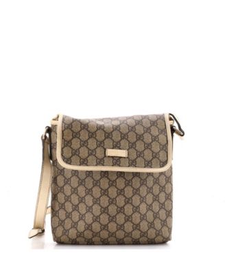 Small Flap Messenger GG Coated Canvas