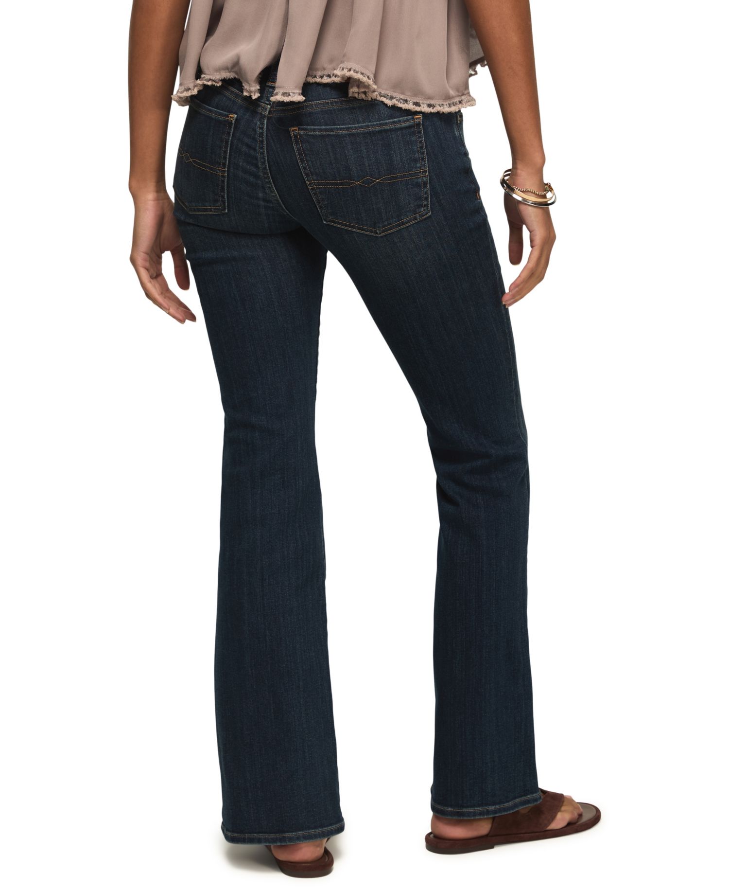 Women's Sweet Flare Mid-Rise Stretch Denim Jeans