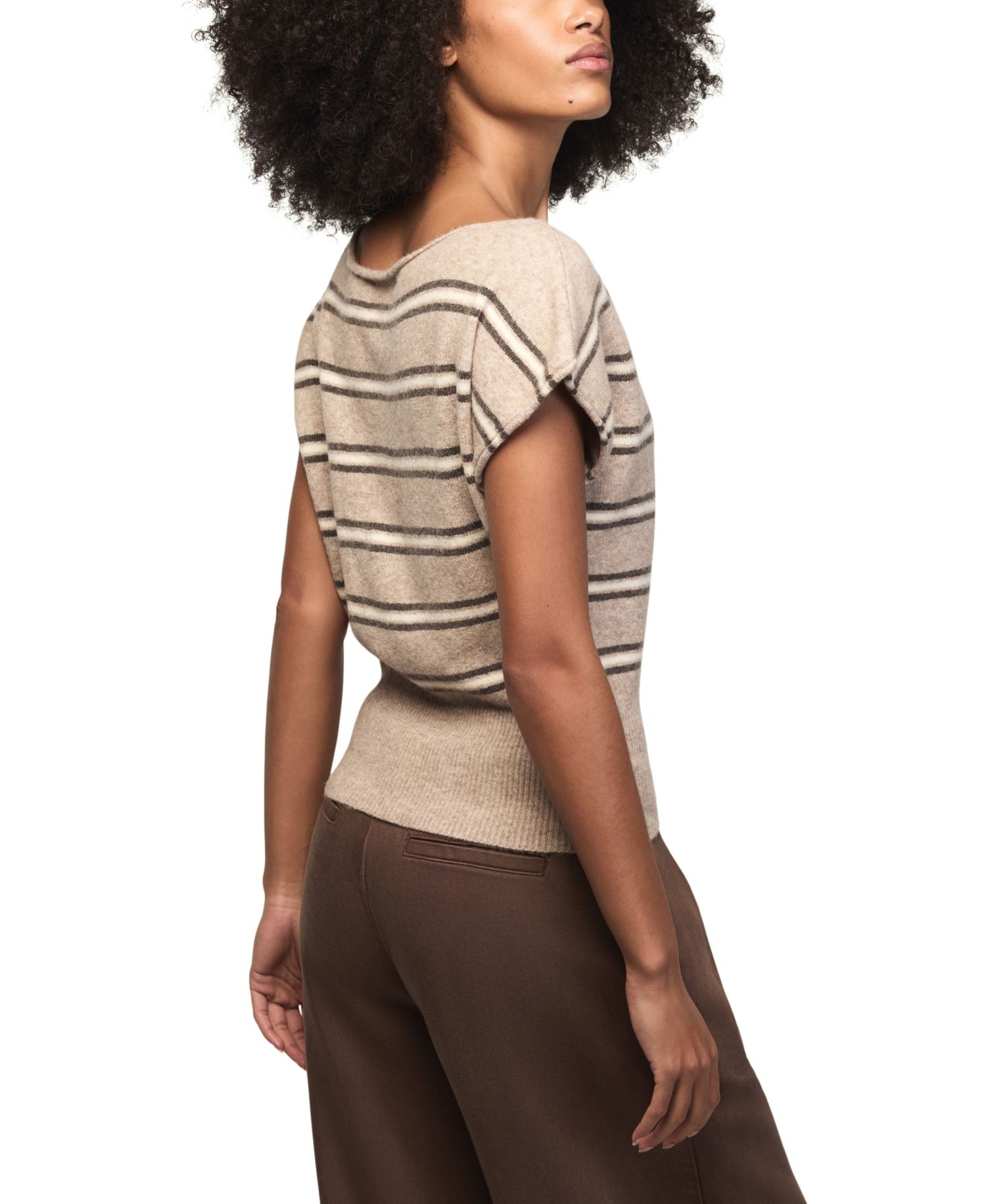 Women's Striped Boat Neck T-Shirt