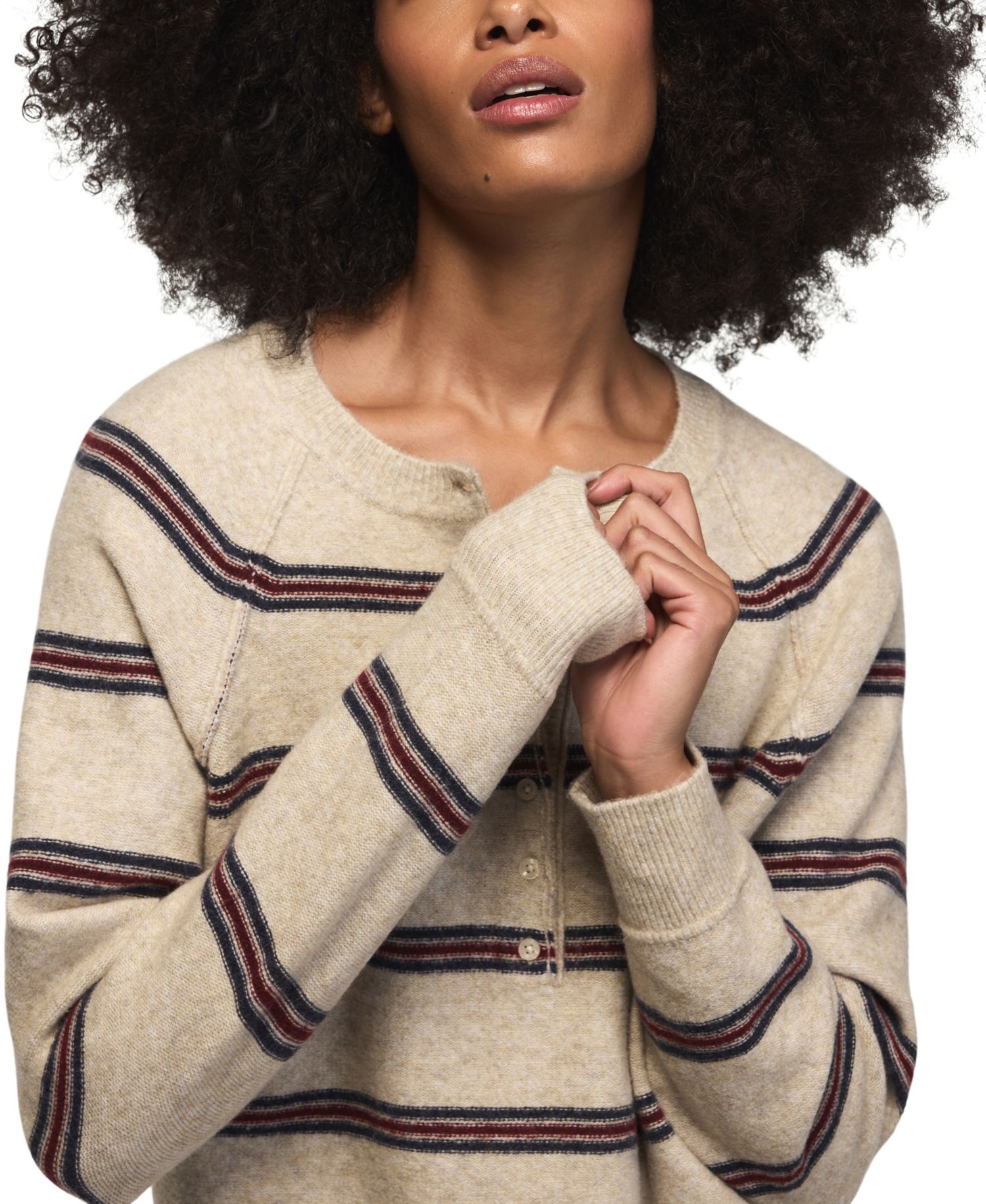 Women's Cloud Soft Striped Crewneck Sweater
