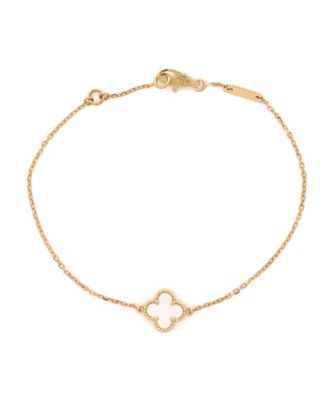 Mother-of-Pearl Sweet Alhambra Bracelet in 18k Yellow Gold