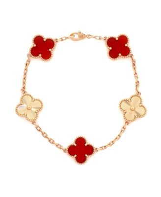 Pre-Owned Van Cleef and Arpels Vintage Alhambra 5 Motifs Bracelet