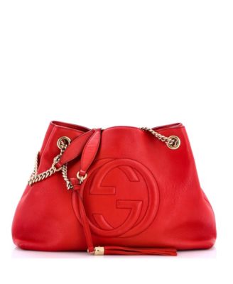 Medium Soho Chain Strap Shoulder Bag Leather