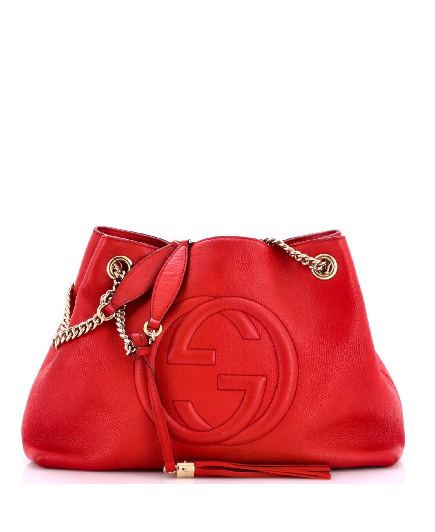 Medium Soho Chain Strap Shoulder Bag Leather
