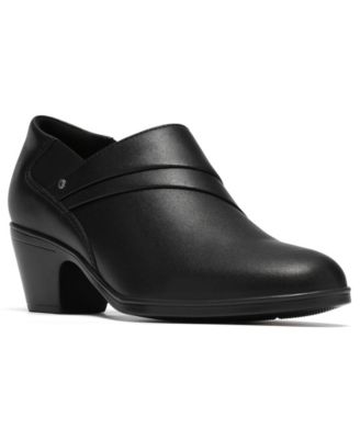 Women's Emily2 London Block Heel Round Toe Leather Shooties