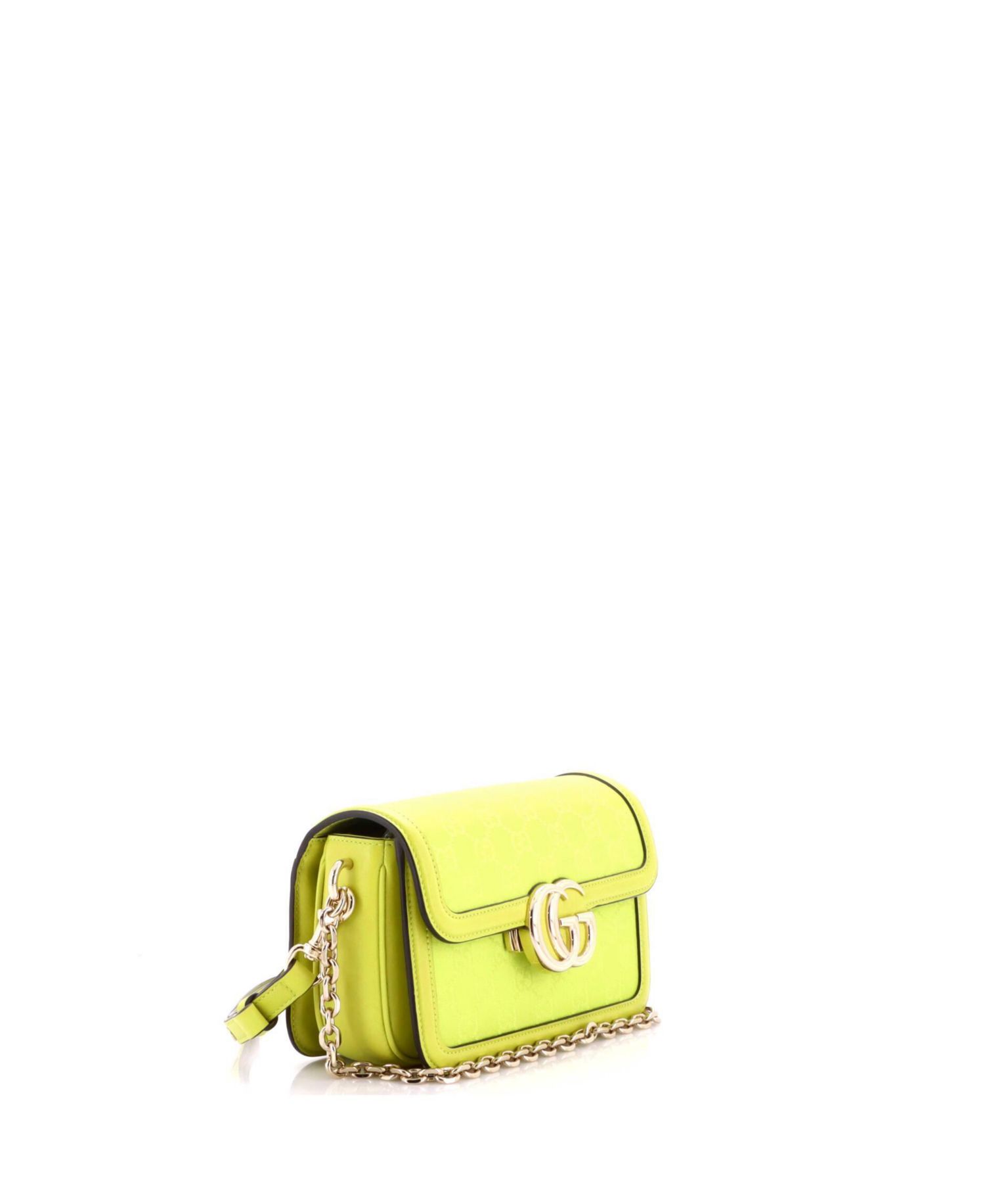 Small Go Shoulder Bag GG Canvas with Leather
