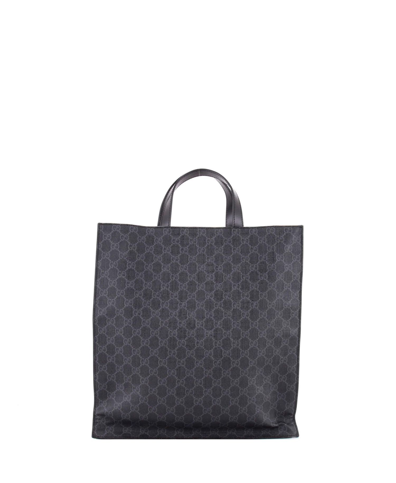 North South Courrier Convertible GG Coated Canvas Tote