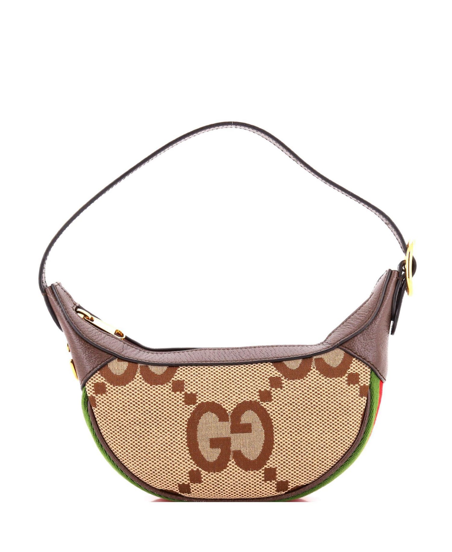 Mini Ophidia Half Moon Bag Jumbo GG Canvas