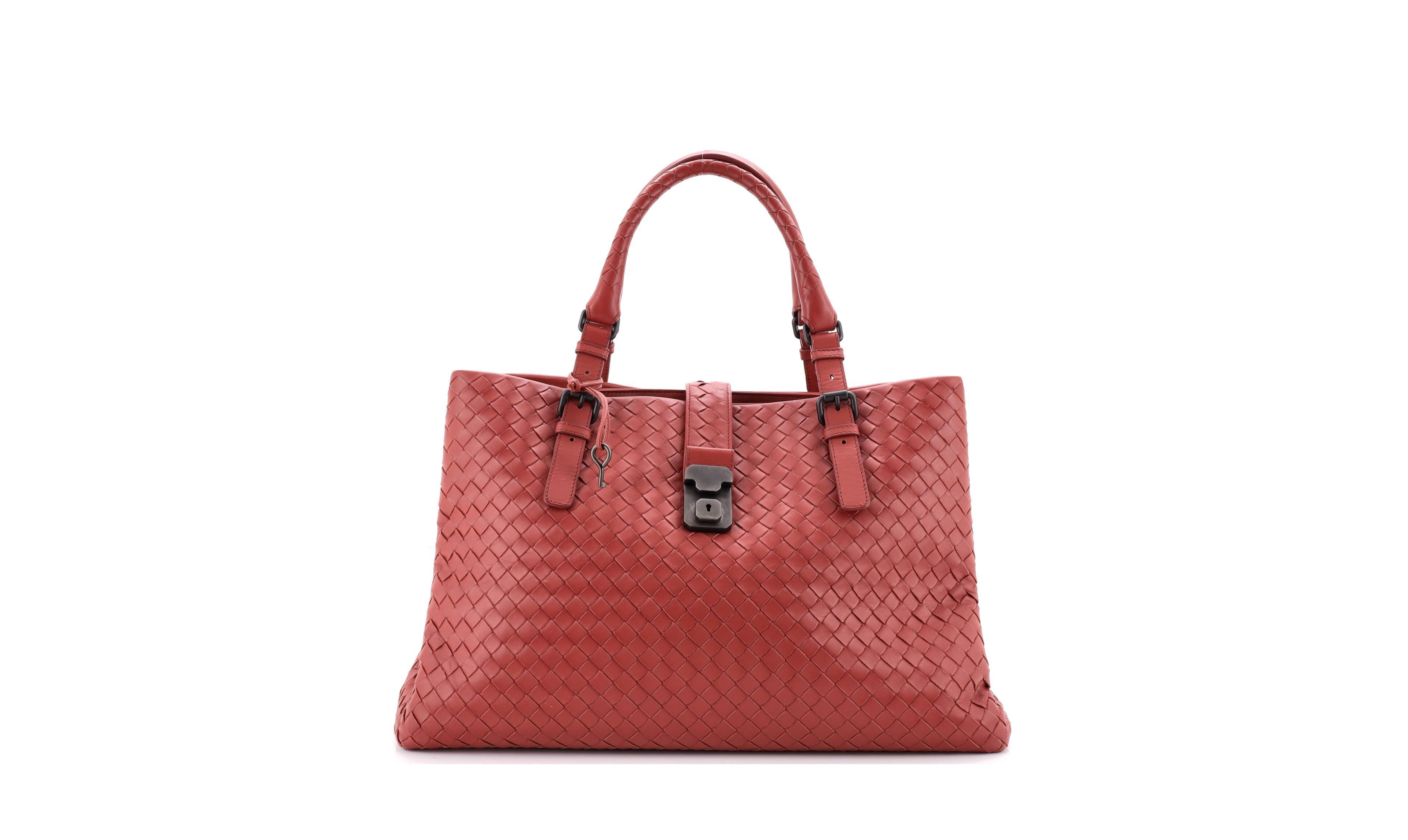 Bottega Veneta Roma Intrecciato Satchel