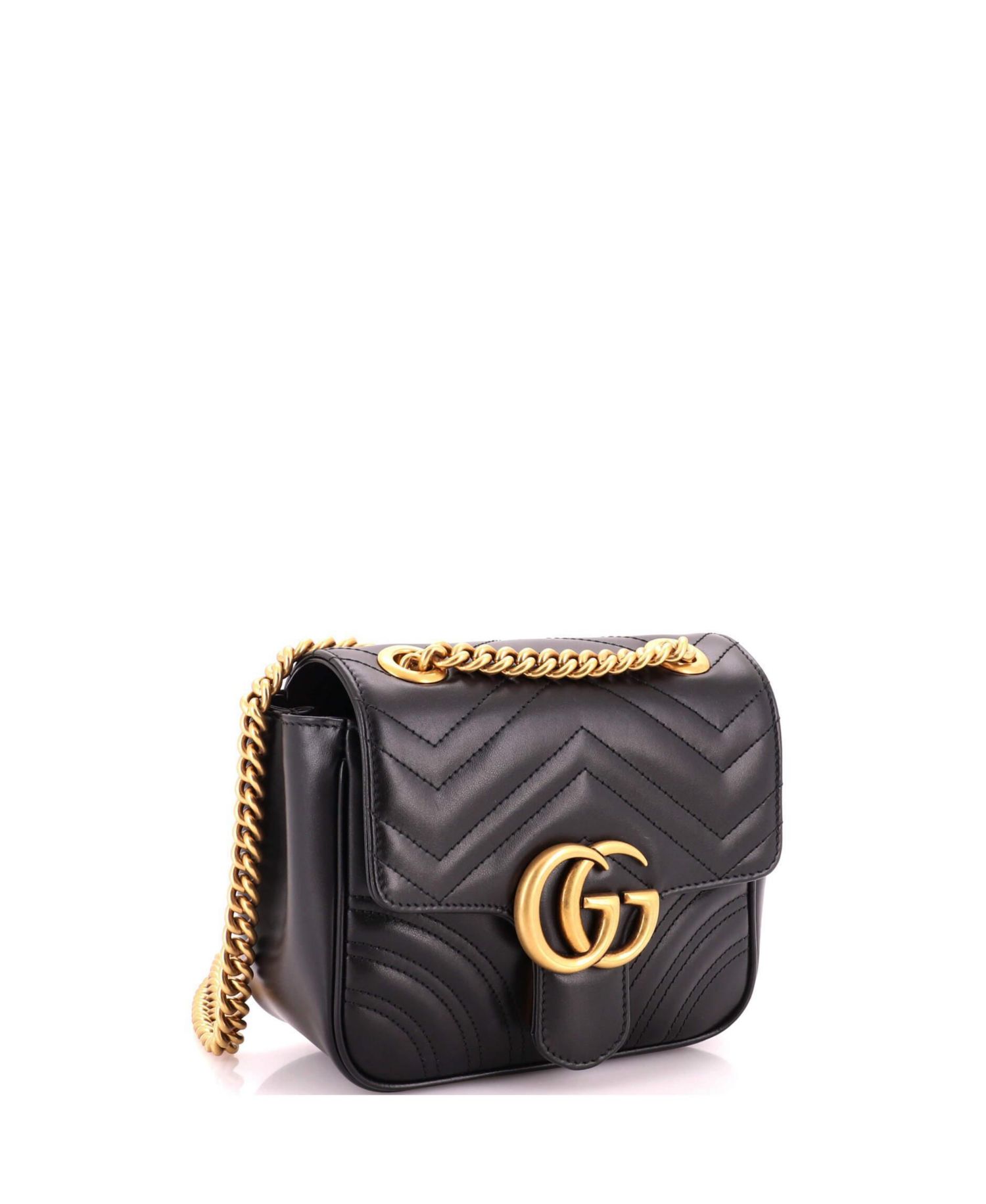 Mini GG Marmont Square Flap Bag Matelasse Leather