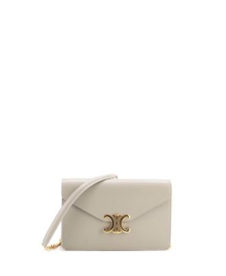 Margo Triomphe Wallet on Chain Leather