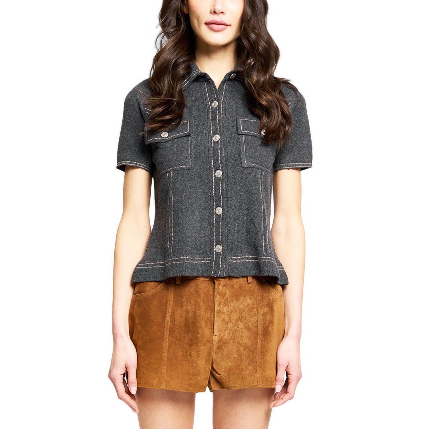 Women's Sienna Short-Sleeve Polo Sweater