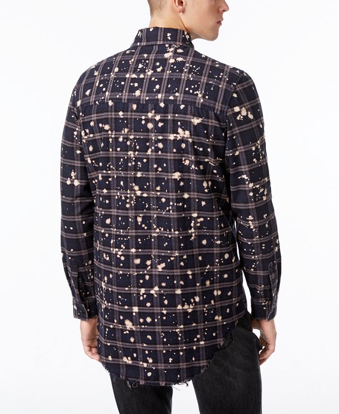 Jaywalker Men's Bleach Flannel Shirt, Created for Macy's Macy's