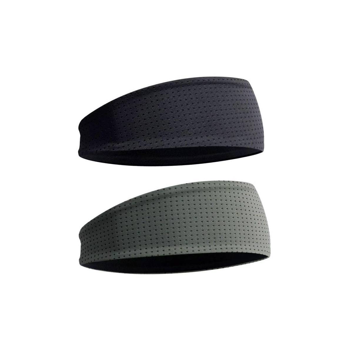 Furlihong Reversible Stretchy Sports Headbands, 2-Pack