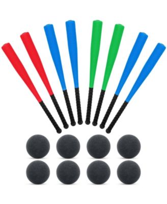 Foam Baseball Bat Soft With 8 Bats and 8 Balls