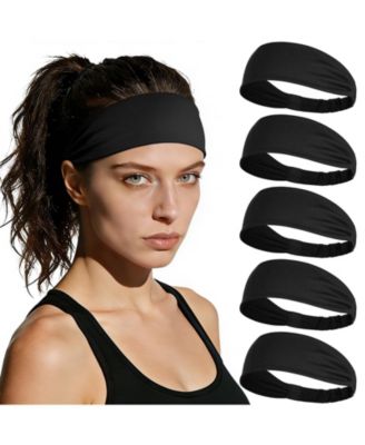 Wide Elastic Athletic Workout Sports Headbands Non Slip Wicking For Men Women