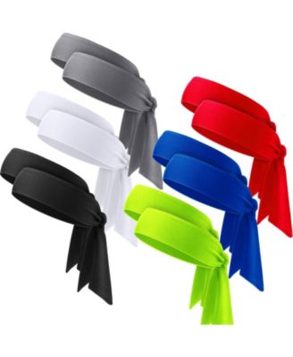 12 Pack Tie Back Sport Headbands For Men Women