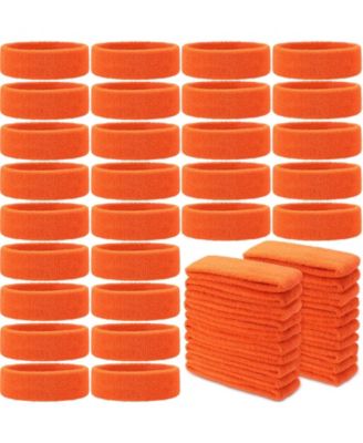 Kids Athletic Terry Cloth Headbands, 24-Piece Set