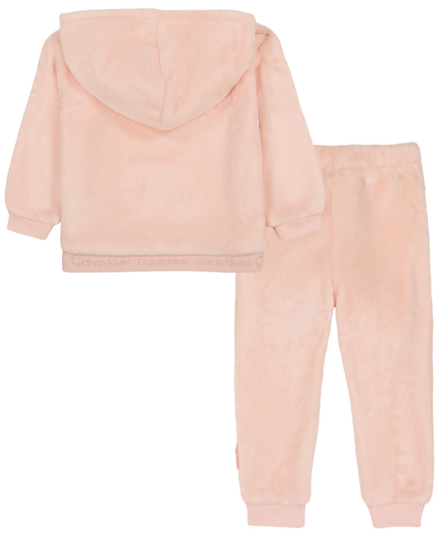 Baby Girls' Hooded Sherpa Hoodie and Joggers, 2-Piece Set