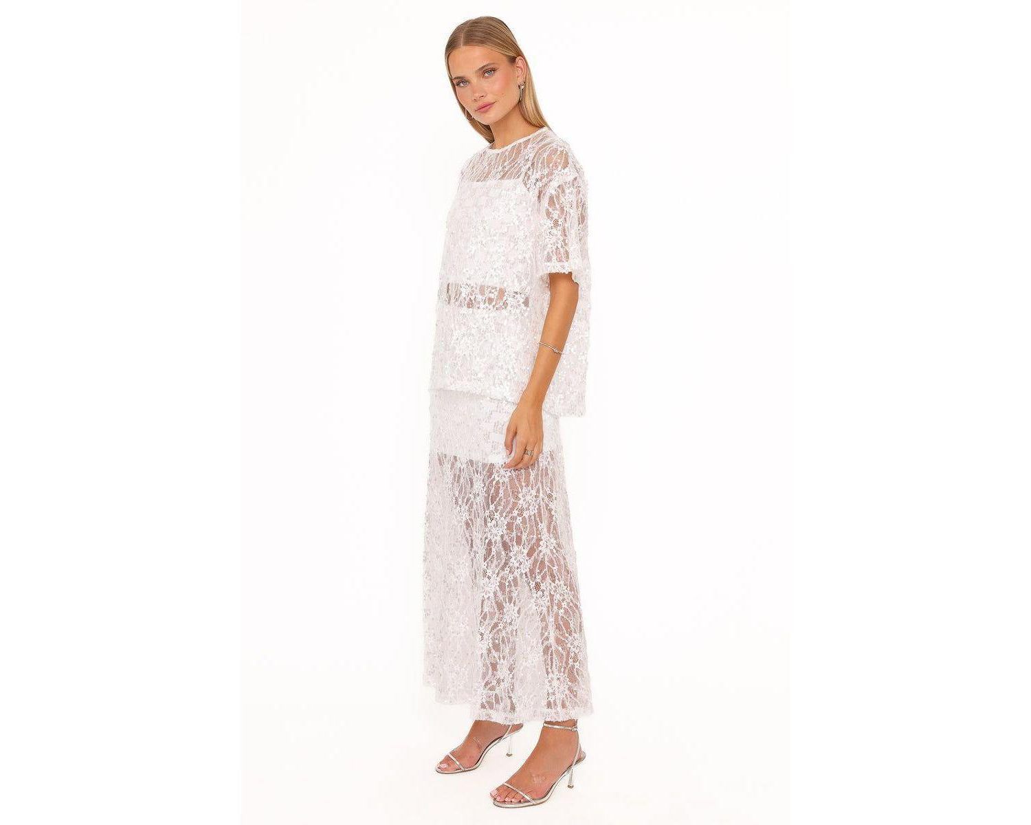 Women's Yonder Sheer Panel Lace Maxi Skirt