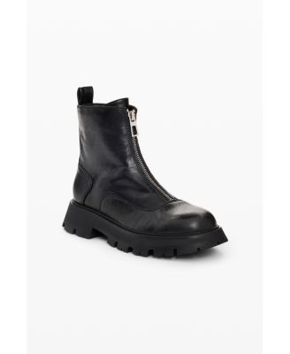 Women's Heel Boots Leather Effect