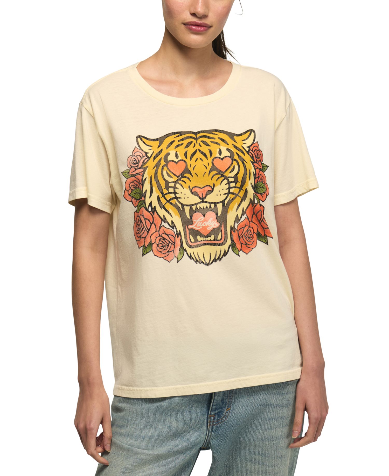 Women's Moto Boyfriend Graphic T-Shirt