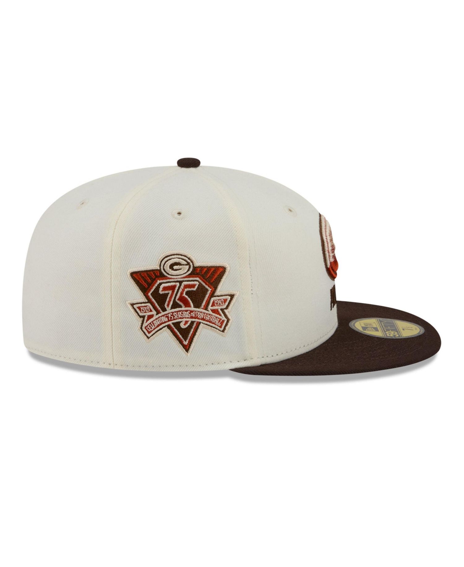 Men's Cream/Brown Green Bay Packers Pumpkin Spice 59FIFTY Fitted Hat