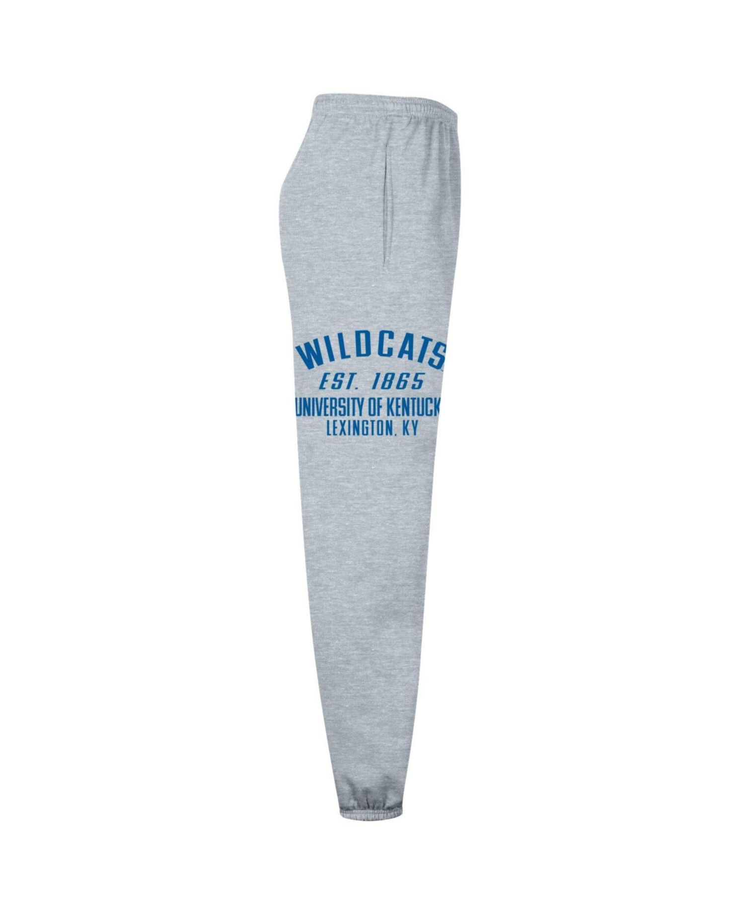 Men's Heather Gray Kentucky Wildcats Powerblend Banded Fleece Sweatpants