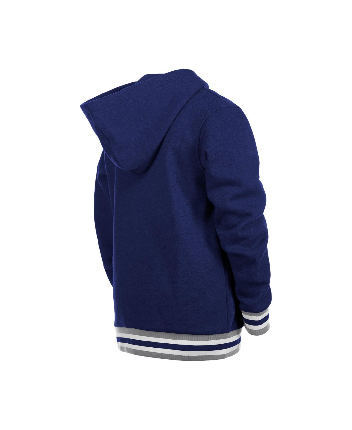 Big Boys and Girls Royal Los Angeles Dodgers Knit Trim Pullover Hoodie