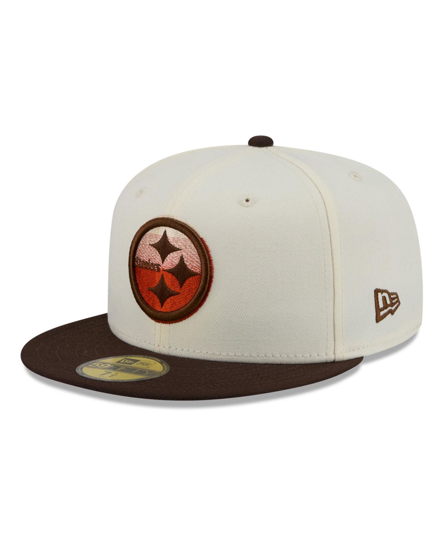 Men's Cream/Brown Pittsburgh Steelers Pumpkin Spice 59FIFTY Fitted Hat