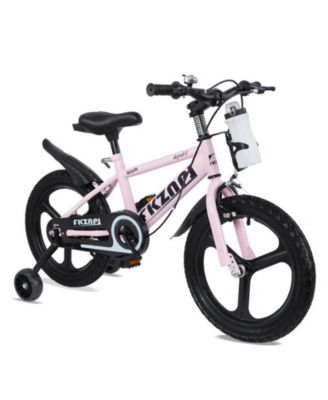 18" Kids' Bike with High-Carbon Steel Frame and Training Wheels with Night Glow, Ages 3-9