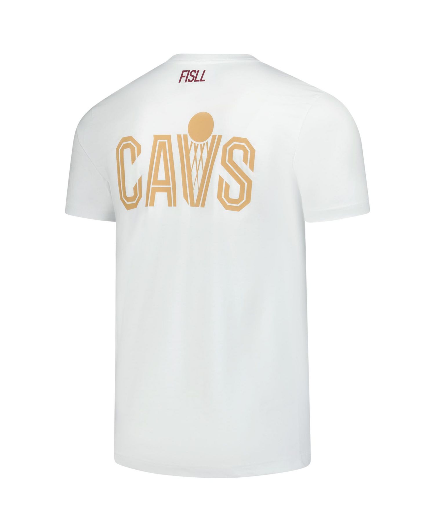 Men's and Women's White Cleveland Cavaliers Burst Logo T-Shirt