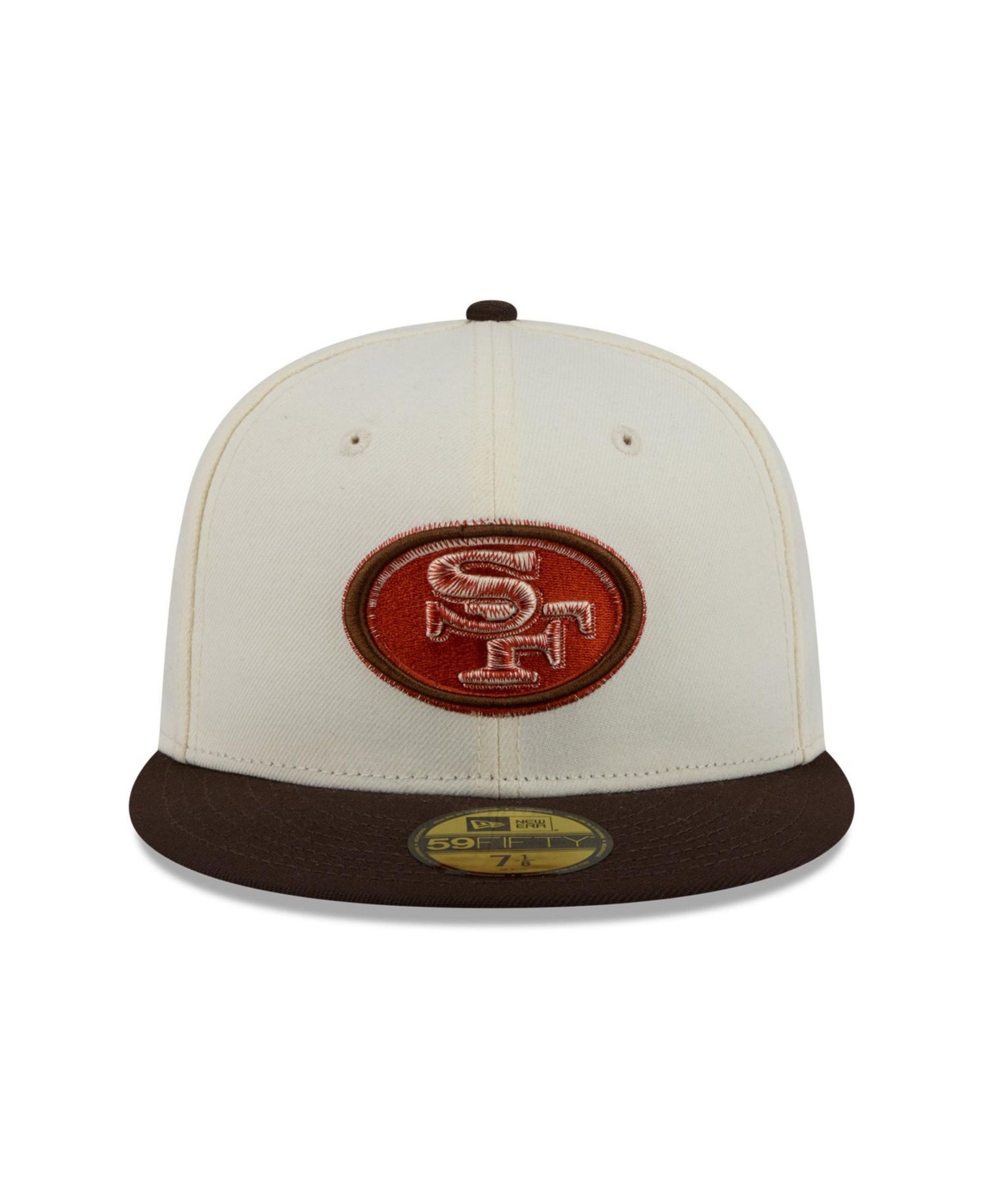 Men's Cream/Brown San Francisco 49ers Pumpkin Spice 59FIFTY Fitted Hat