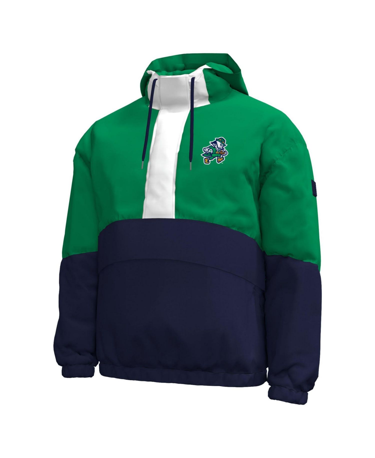Men's #1 Kelly Green Notre Dame Fighting Irish Irish Wear Green Expanse Half-Zip Jacket