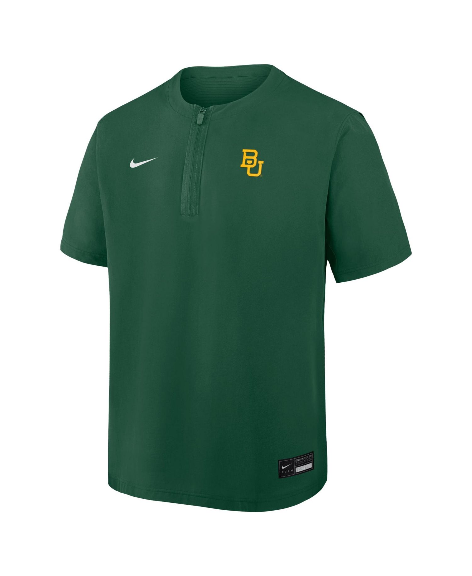 Men's Green Baylor Bears Dri-FIT Quarter-Zip Windshirt